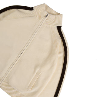 Obey Womens Frankie Track Sweater Dove - Parasol Store