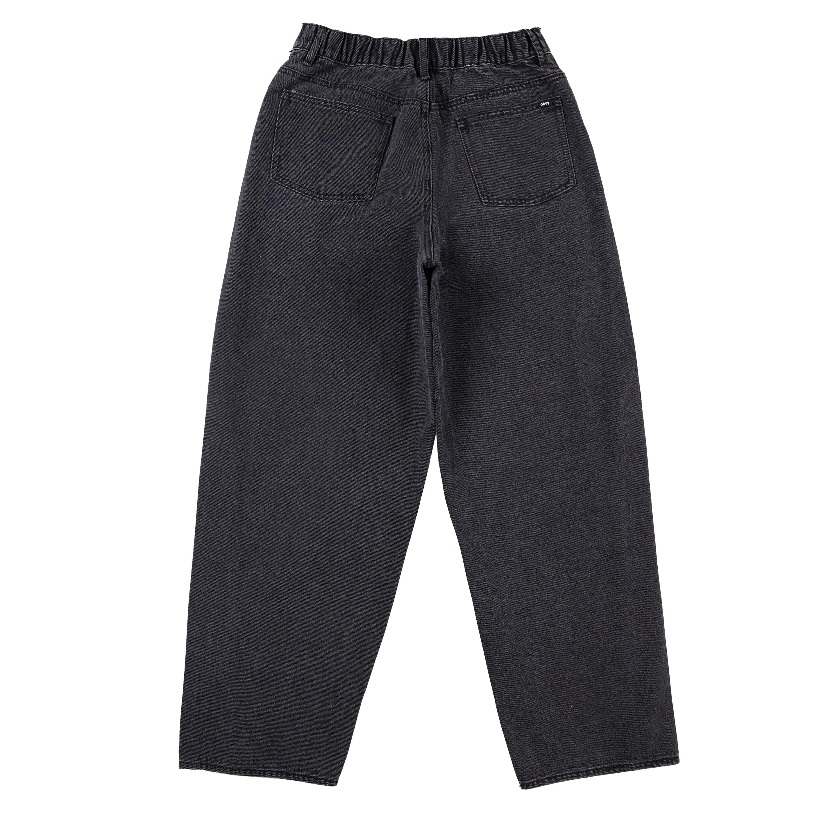 Obey Womens Leah III Baggy Denim Black Ash