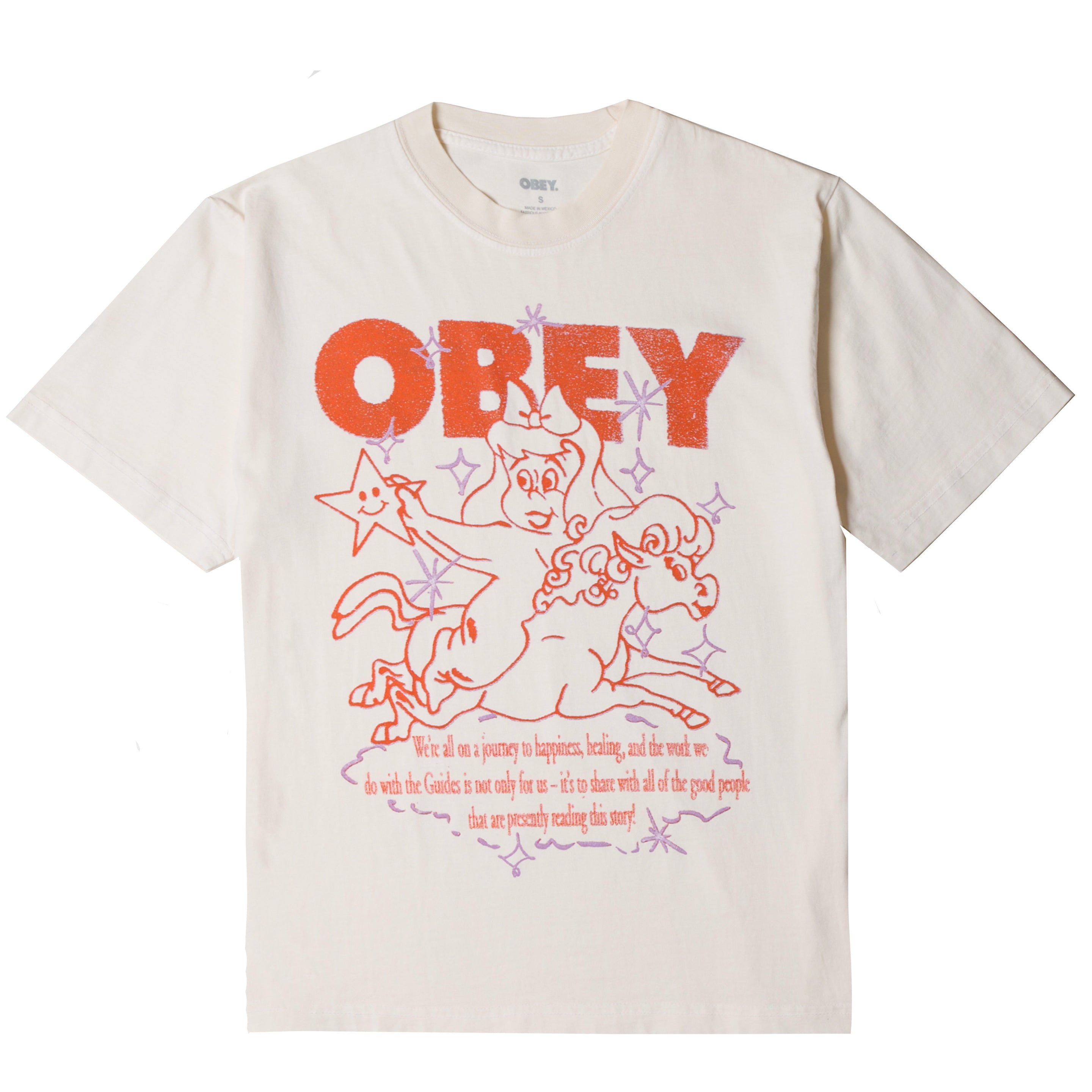 Obey Womens Obey Womens Spirit Guide Pigment Unbleached