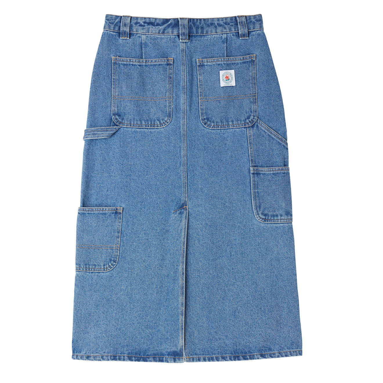 Obey Womens Painters Midi Skirt Light Indigo - Parasol Store