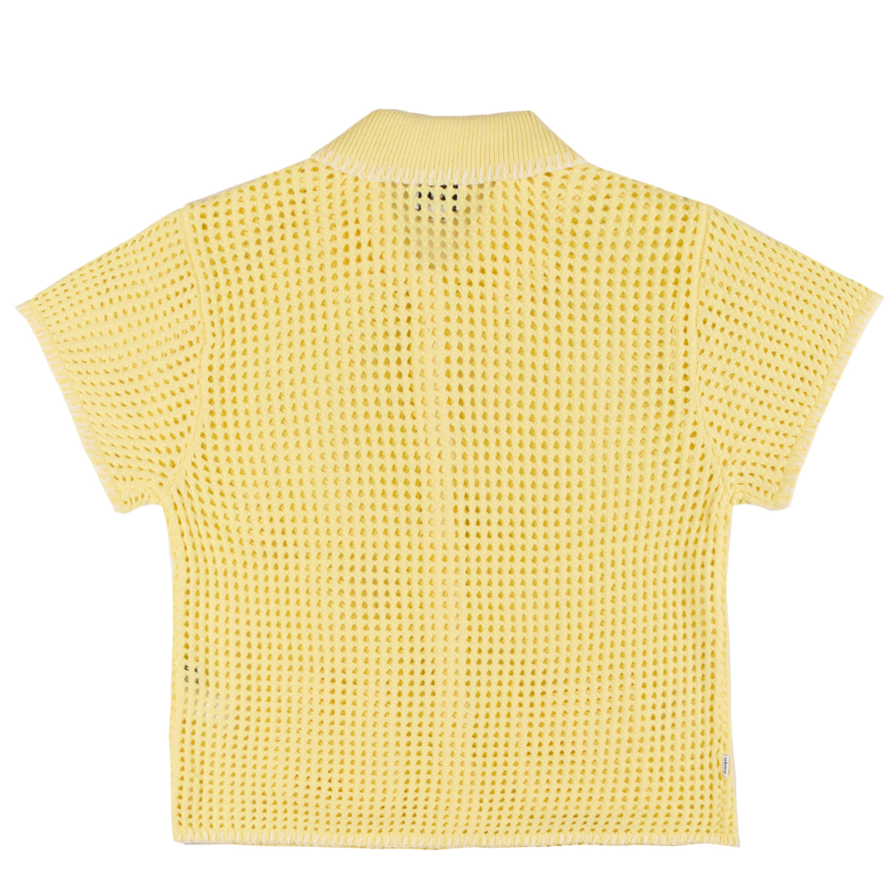 Obey Womens Pilar Crochet S/S Yellow Pear