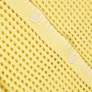 Obey Womens Pilar Crochet S/S Yellow Pear - Parasol Store