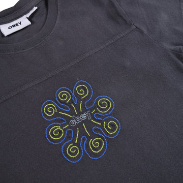 Obey Womens Relax Tee S/S Digital Black - Parasol Store