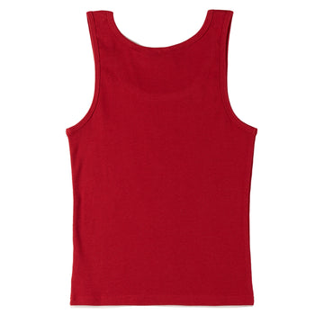 Obey Womens Ribbon Rib Tank Red - Parasol Store