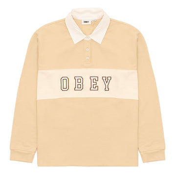 Obey Womens Rosewood Rugby Oyster Grey - Parasol Store