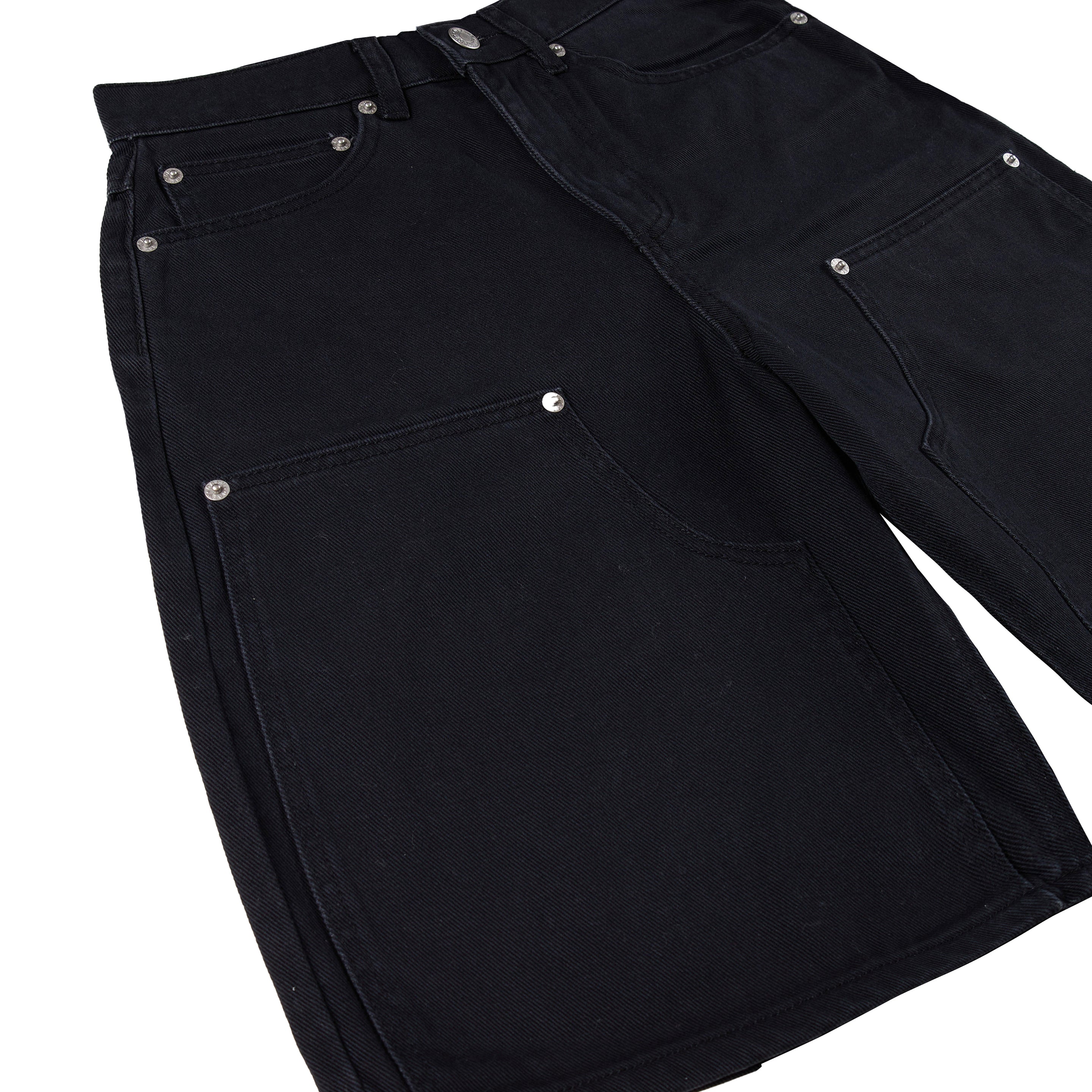 Obey Womens Shift Panel Short Digital Black Faded Wash