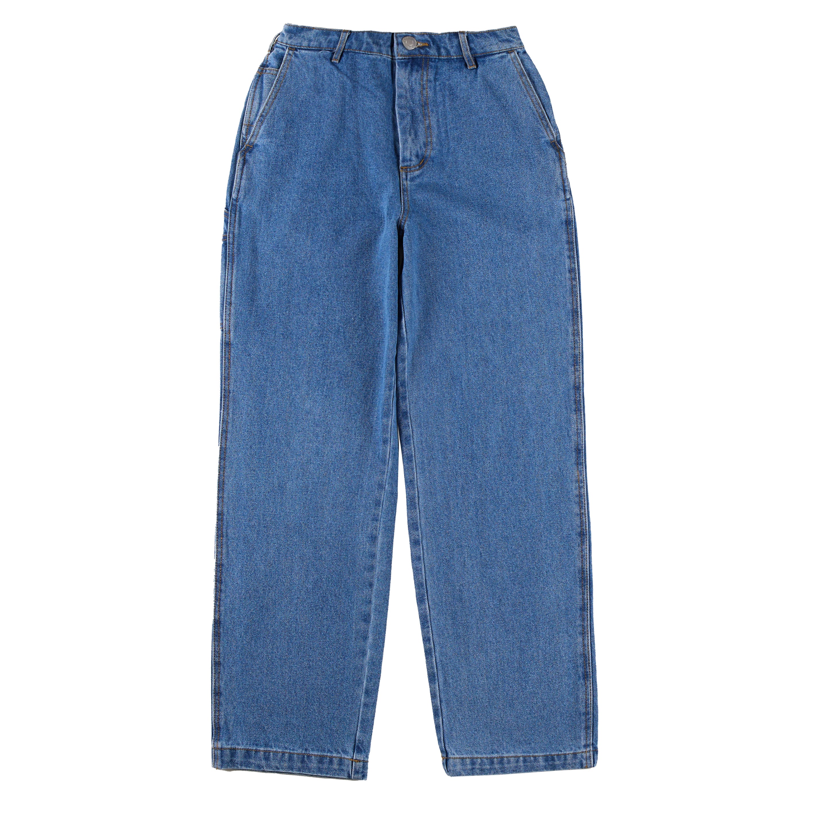 Obey Womens Sybil Carpenter Denim Light Indigo
