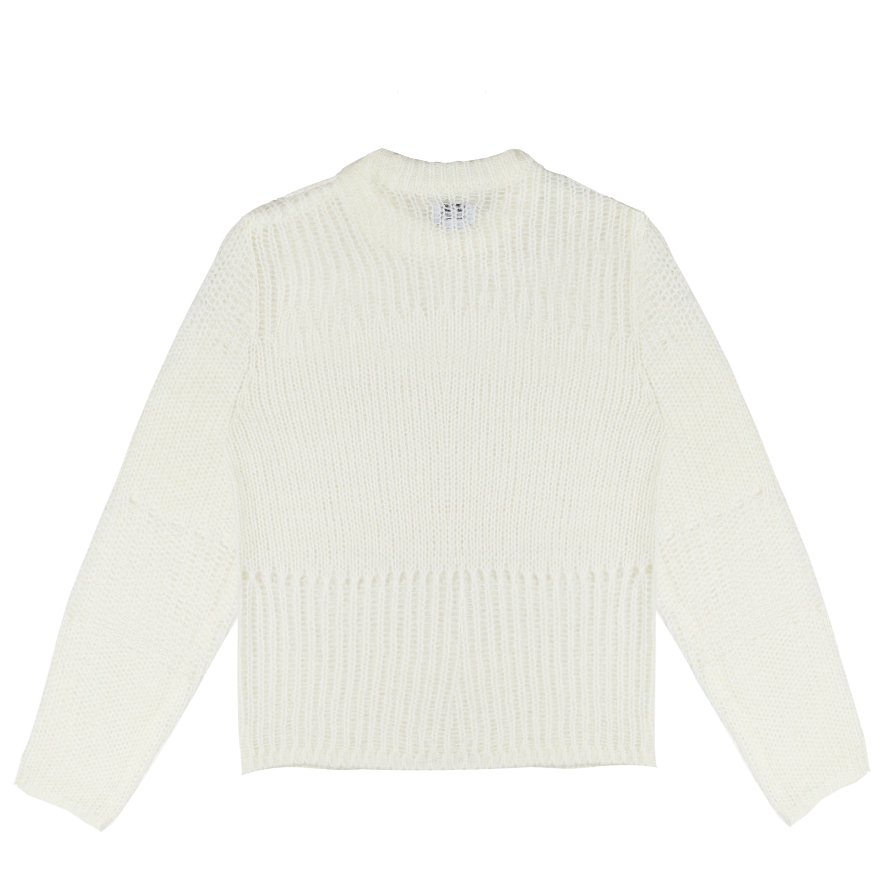 Obey Womens Trivia Open Knit Sweater Cream
