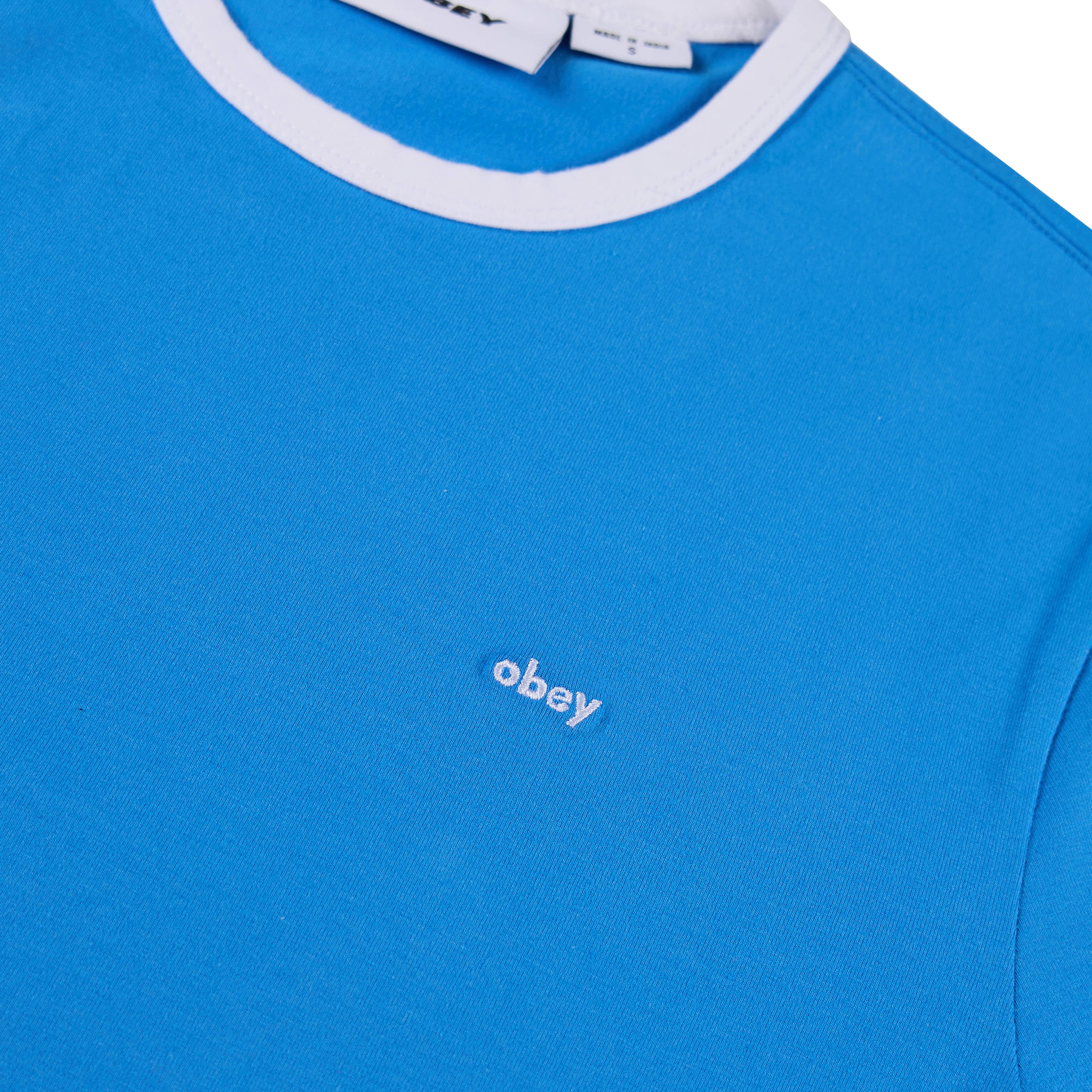 Obey Womens Tyler Ringer S/S Blue