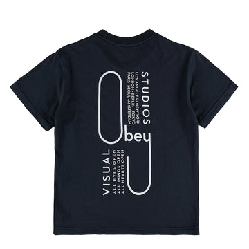 Obey Womens Visual Studios Tee Black - Parasol Store