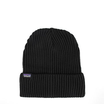 Patagonia Fishermans Rolled Beanie Black - Parasol Store