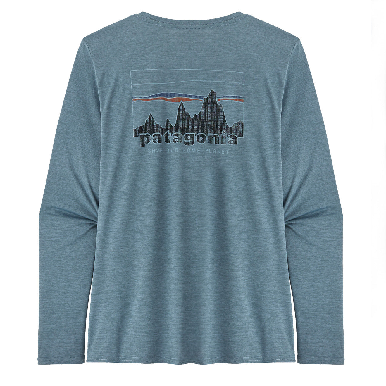 Patagonia Womens L/S Cap Cool Daily Graphic Shirt 73 Skyline / Light Plume Grey X-Dye - Parasol Store