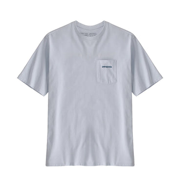Patagonia Boardshort Logo Pocket Responsibili-Tee White - Parasol Store