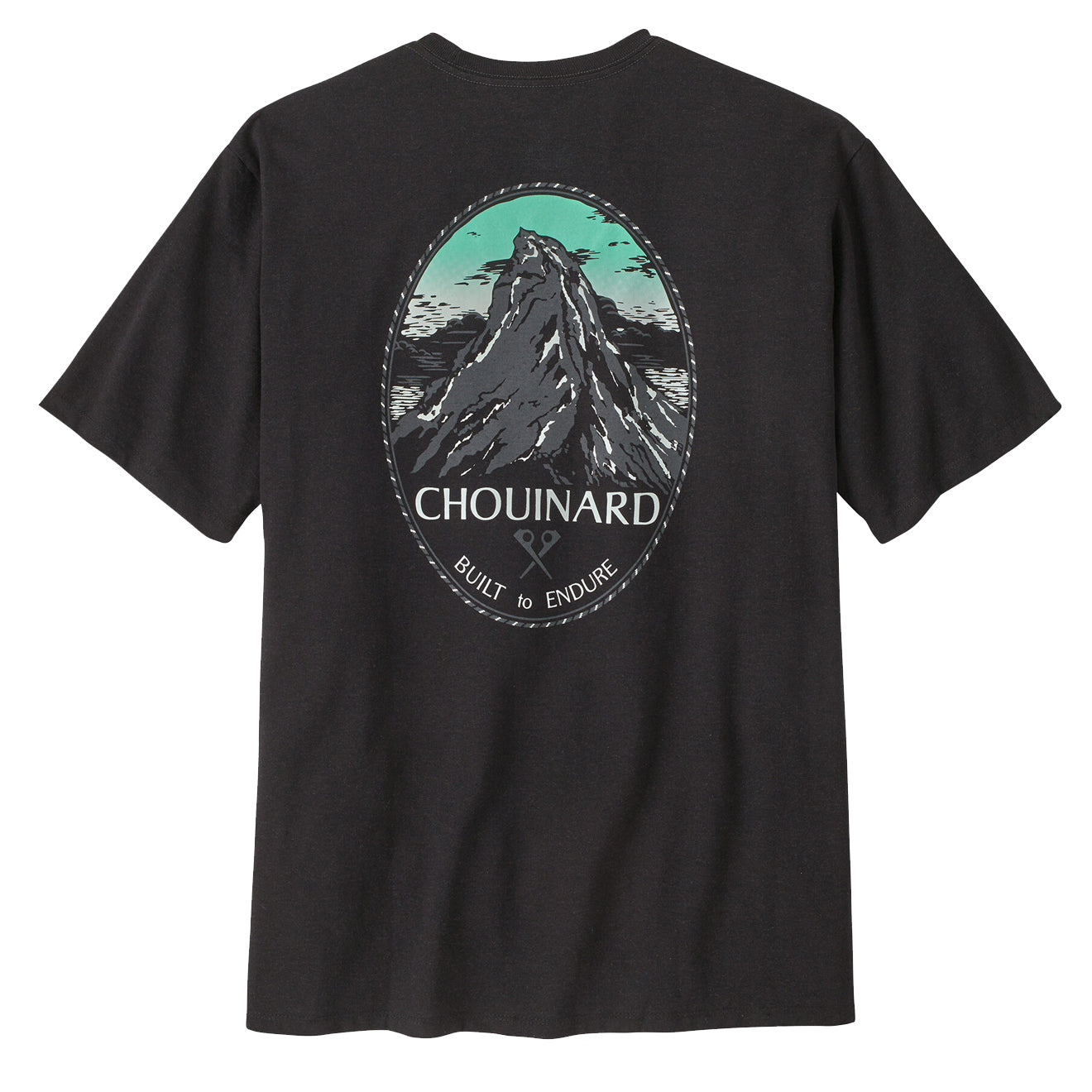 Patagonia Chouinard Crest Pocket Responsibili Tee Ink Black - Parasol Store