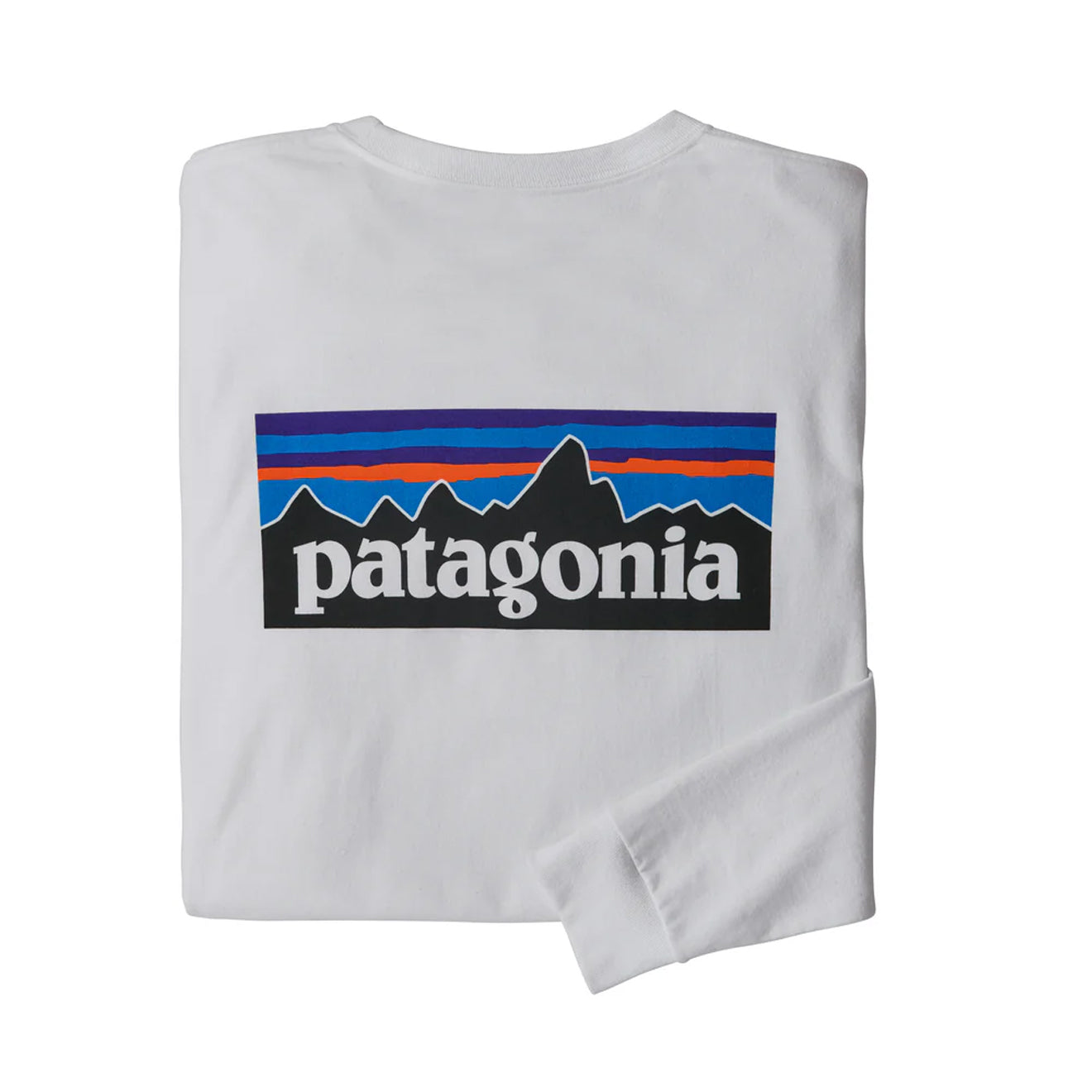 Patagonia L/S P-6 Logo Responsibili-Tee White - Parasol Store