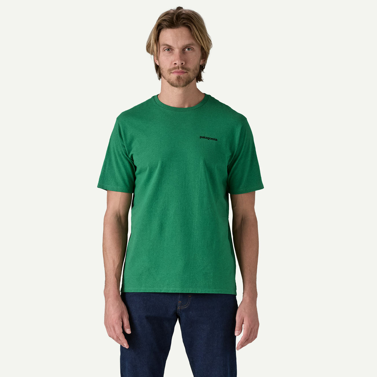 Patagonia P-6 Logo Responsibili-Tee P-6 Outline / Heartleaf Green - Parasol Store