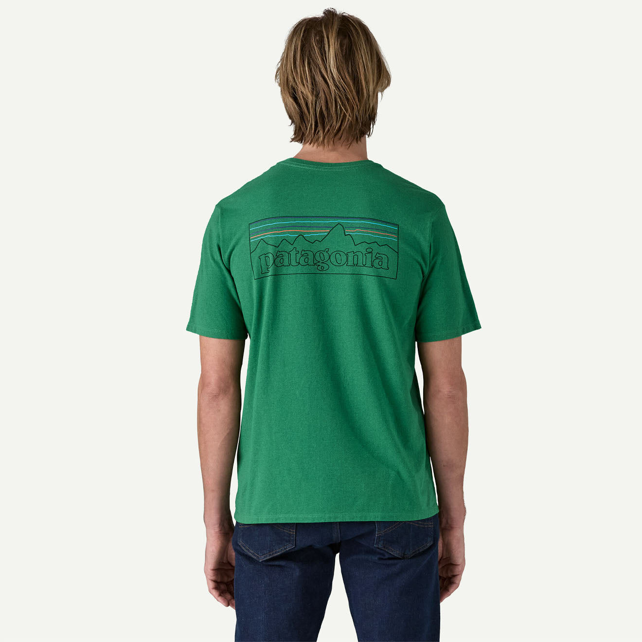 Patagonia P-6 Logo Responsibili-Tee P-6 Outline / Heartleaf Green - Parasol Store
