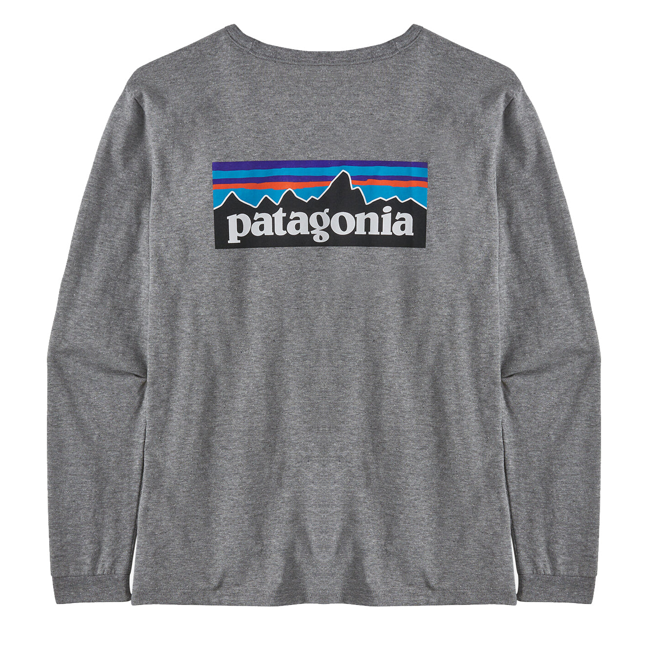Patagonia Womens L/S P-6 Logo Responsibili-Tee Gravel Heather - Parasol Store