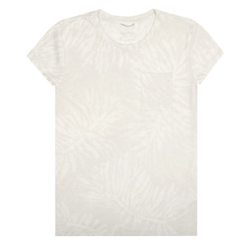 Patagonia Womens Mainstay Tee Kelp and Sand Big Dyno White Patagonia