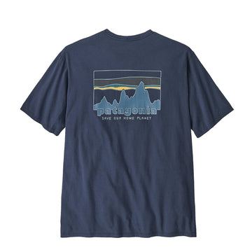 Patagonia '73 Skyline Organic T-Shirt New Navy - Parasol Store