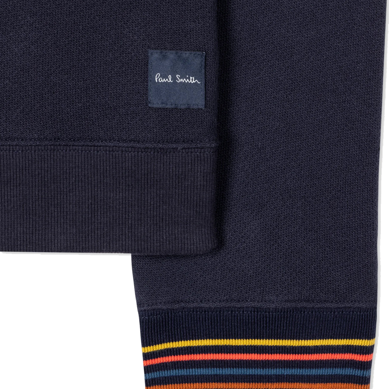 Paul Smith Artist Stripe Cuff Long-Sleeve Lounge Top Navy - Parasol Store