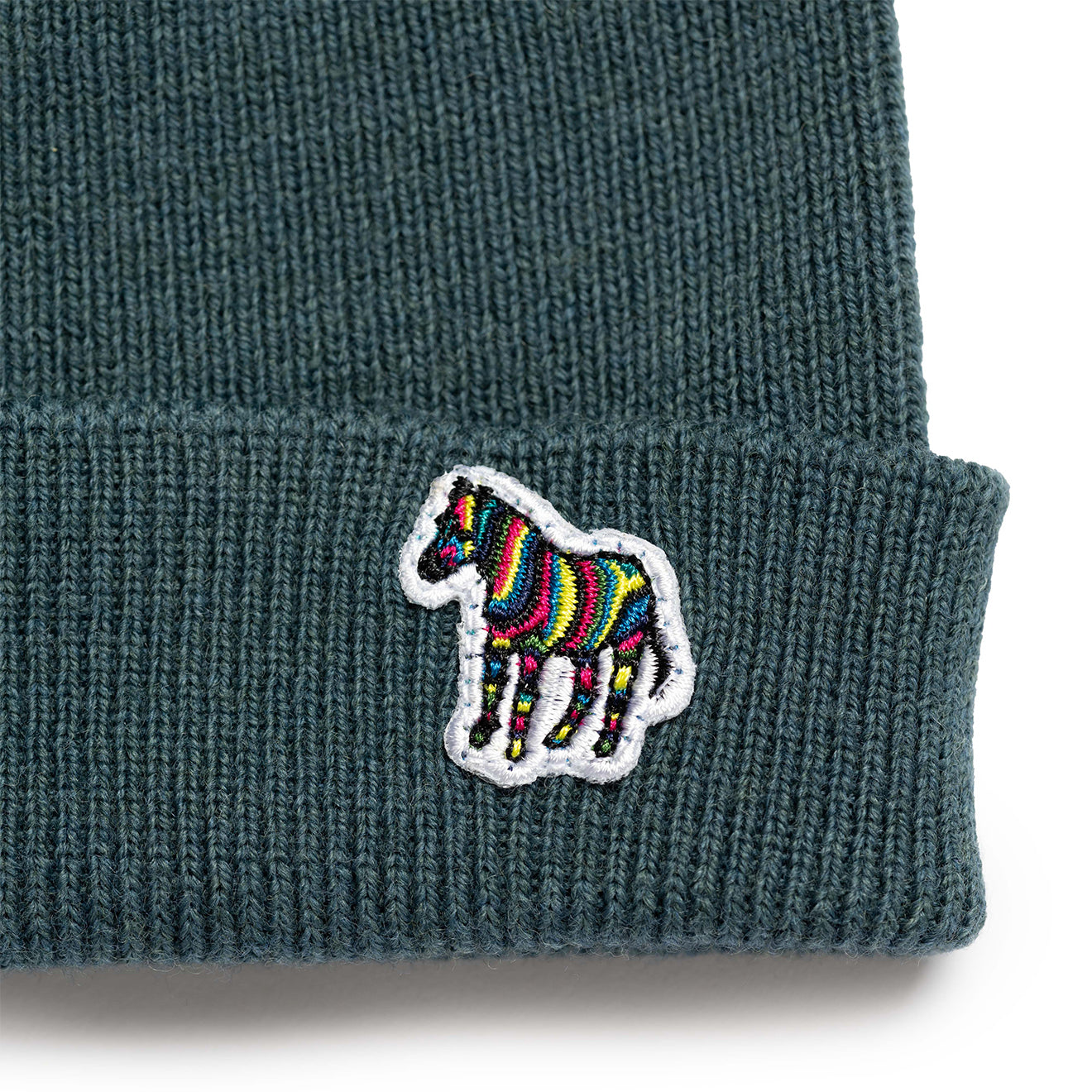 Paul Smith Beanie Zebra Petrol Green - Parasol Store
