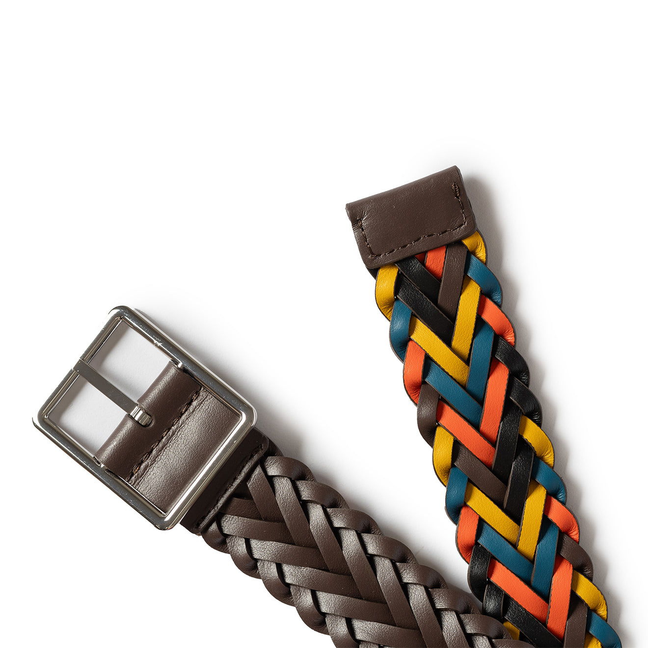 Paul Smith Belt Plait Chocolate - Parasol Store