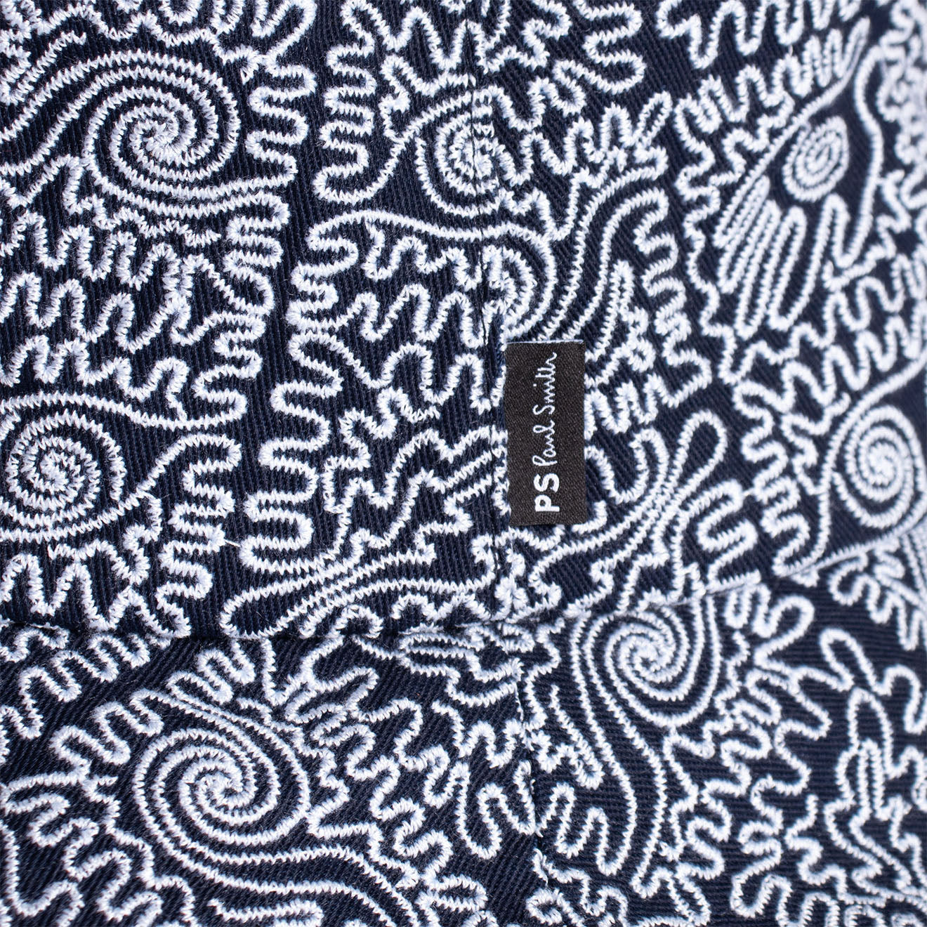 Paul Smith Bucket Hat Arabi Emb Navy - Parasol Store