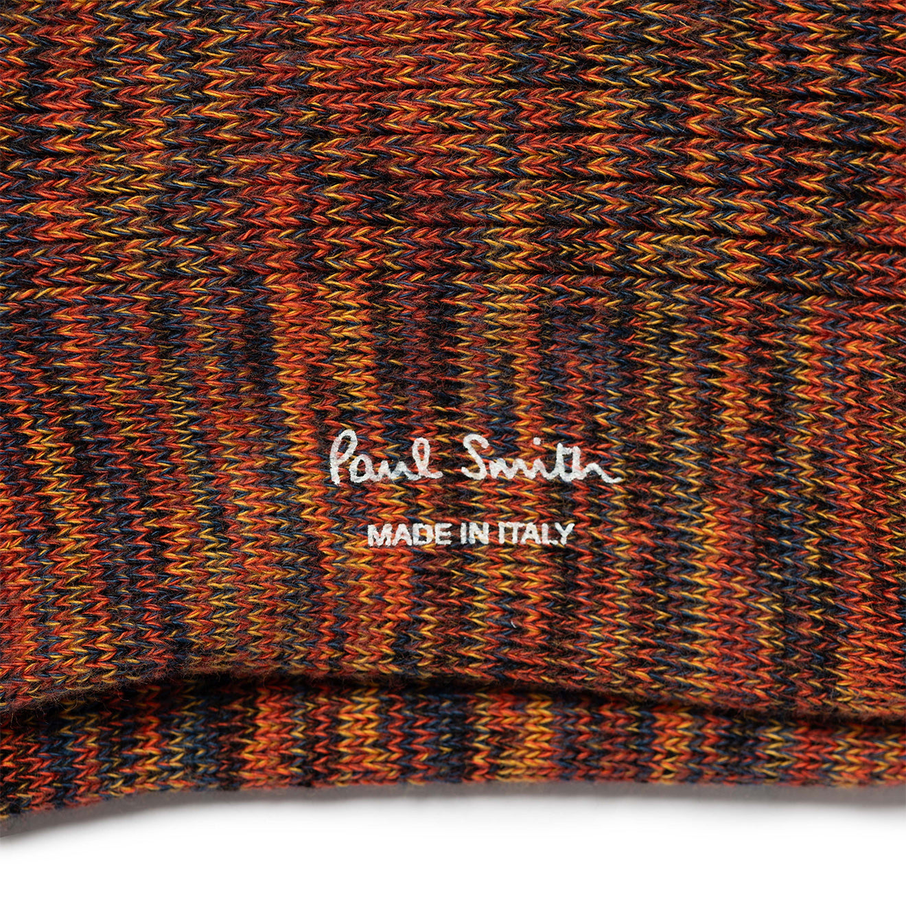 Paul Smith Chunky Marl Twist Cotton-Blend Socks Black - Parasol Store