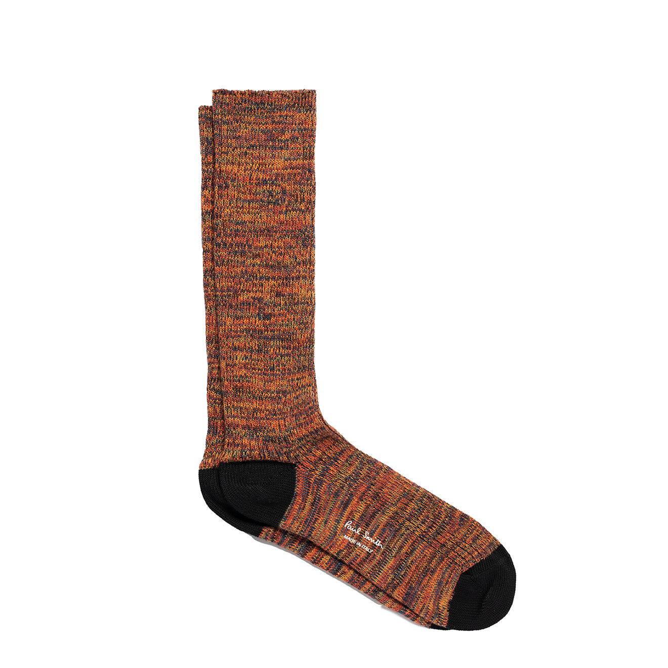 Paul Smith Chunky Marl Twist Cotton-Blend Socks Black - Parasol Store