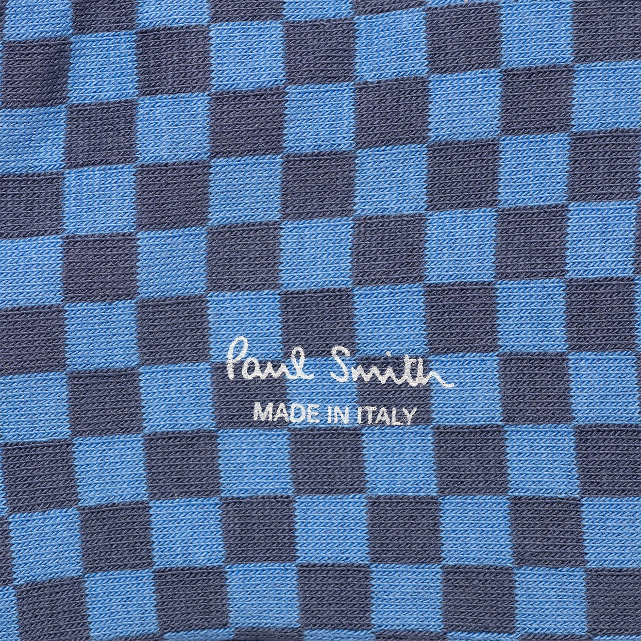 Paul Smith Sock Hudson Check Cobalt Blue - Parasol Store