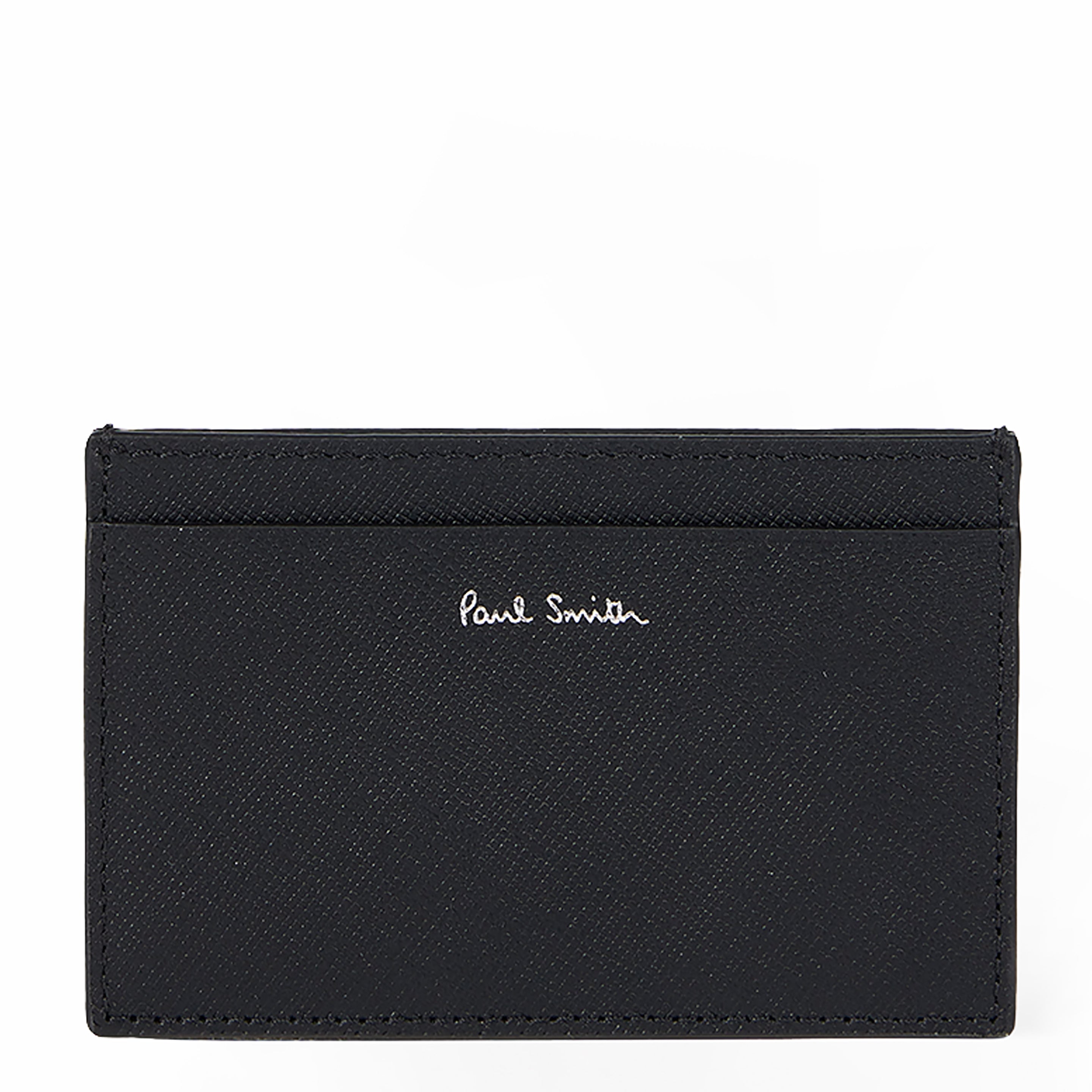 Paul Smith Commuter Mini Print Card Holder Black - Parasol Store