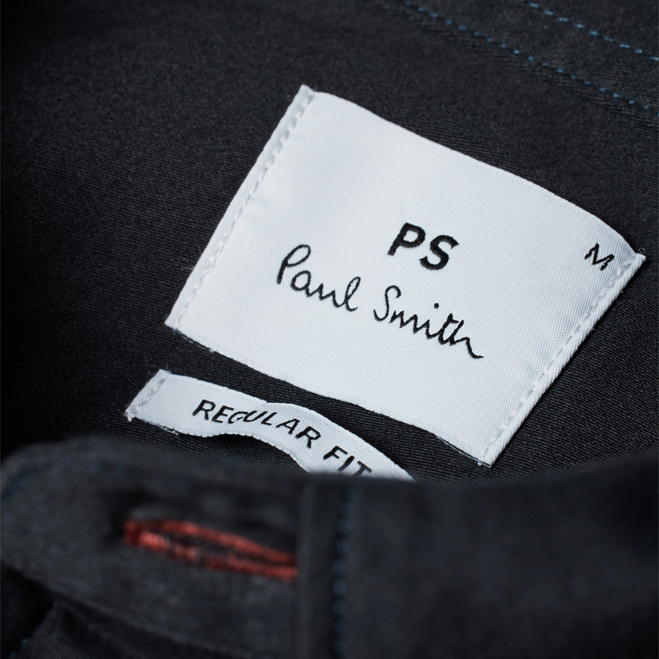 Paul Smith Cotton Sateen Garment-Dyed Shirt Navy - Parasol Store