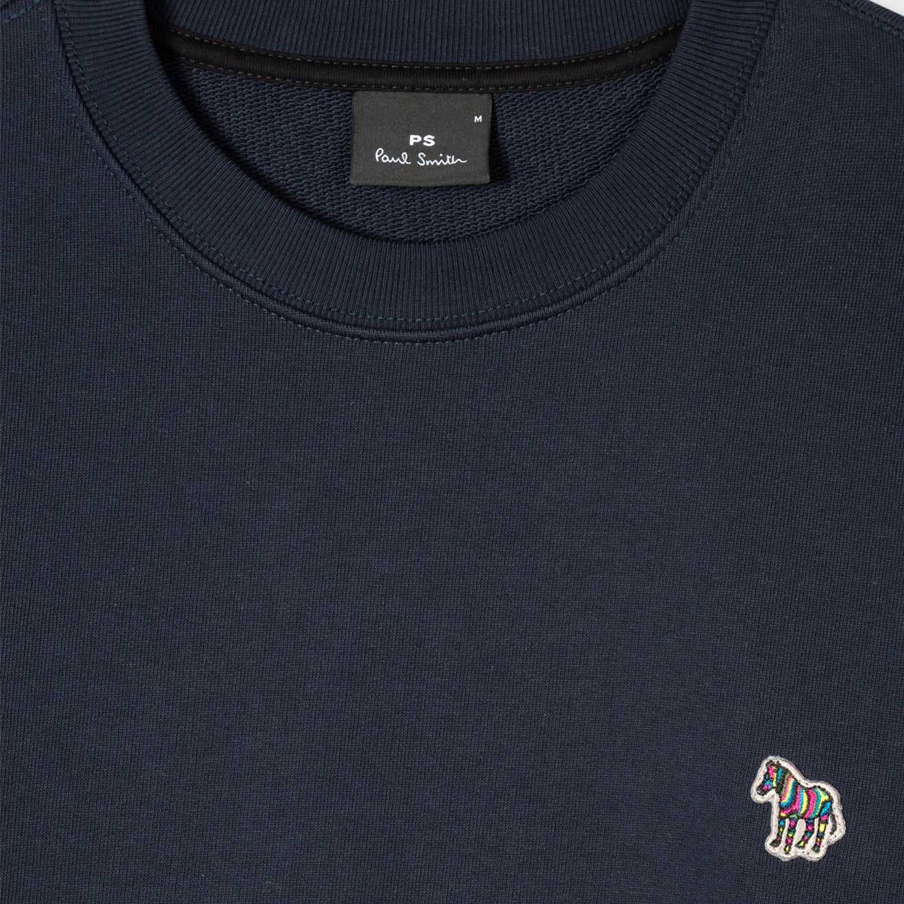 Paul Smith Cotton Zebra Logo Sweatshirt Dark Navy - Parasol Store