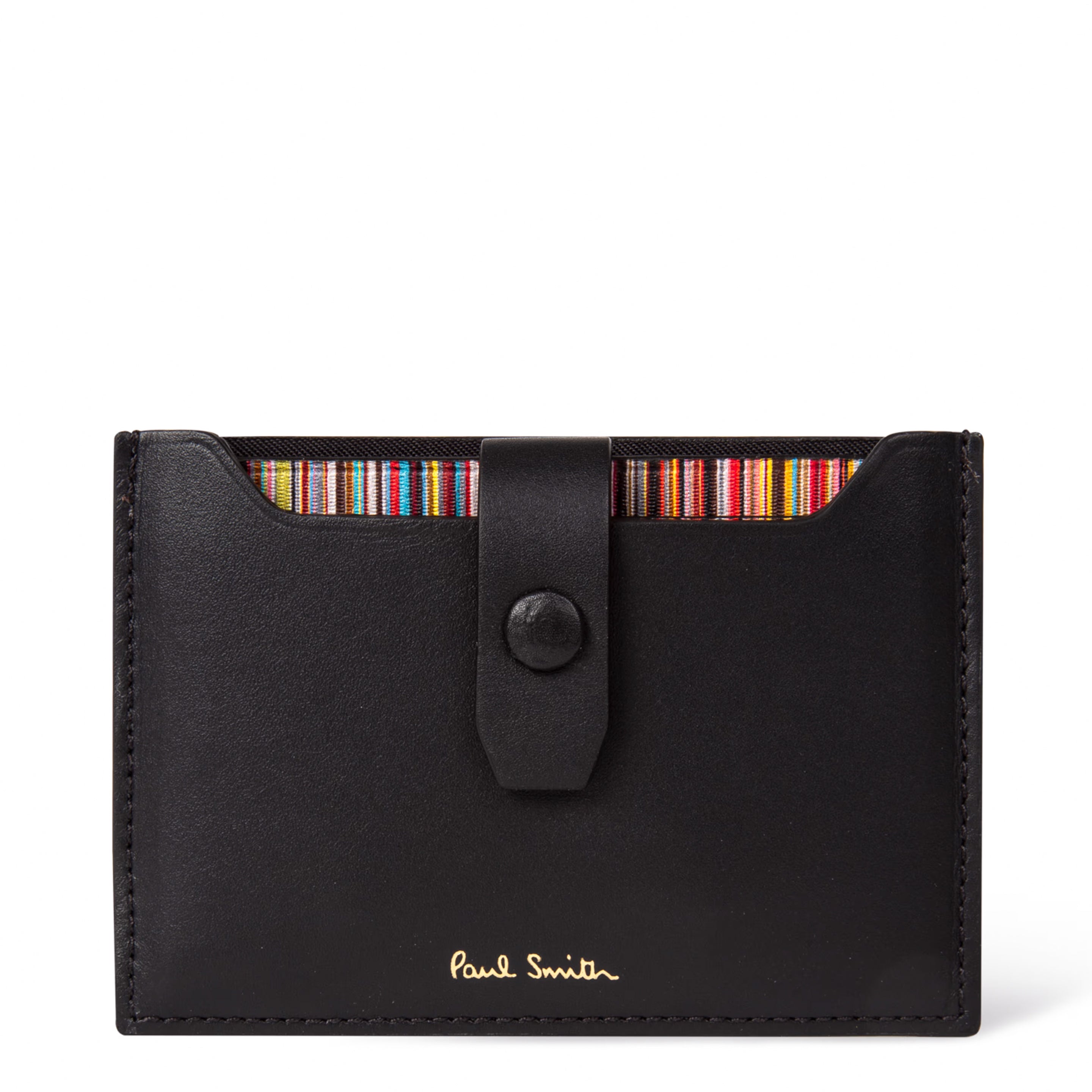 Paul Smith Credit Card Holder Leather Black - Parasol Store