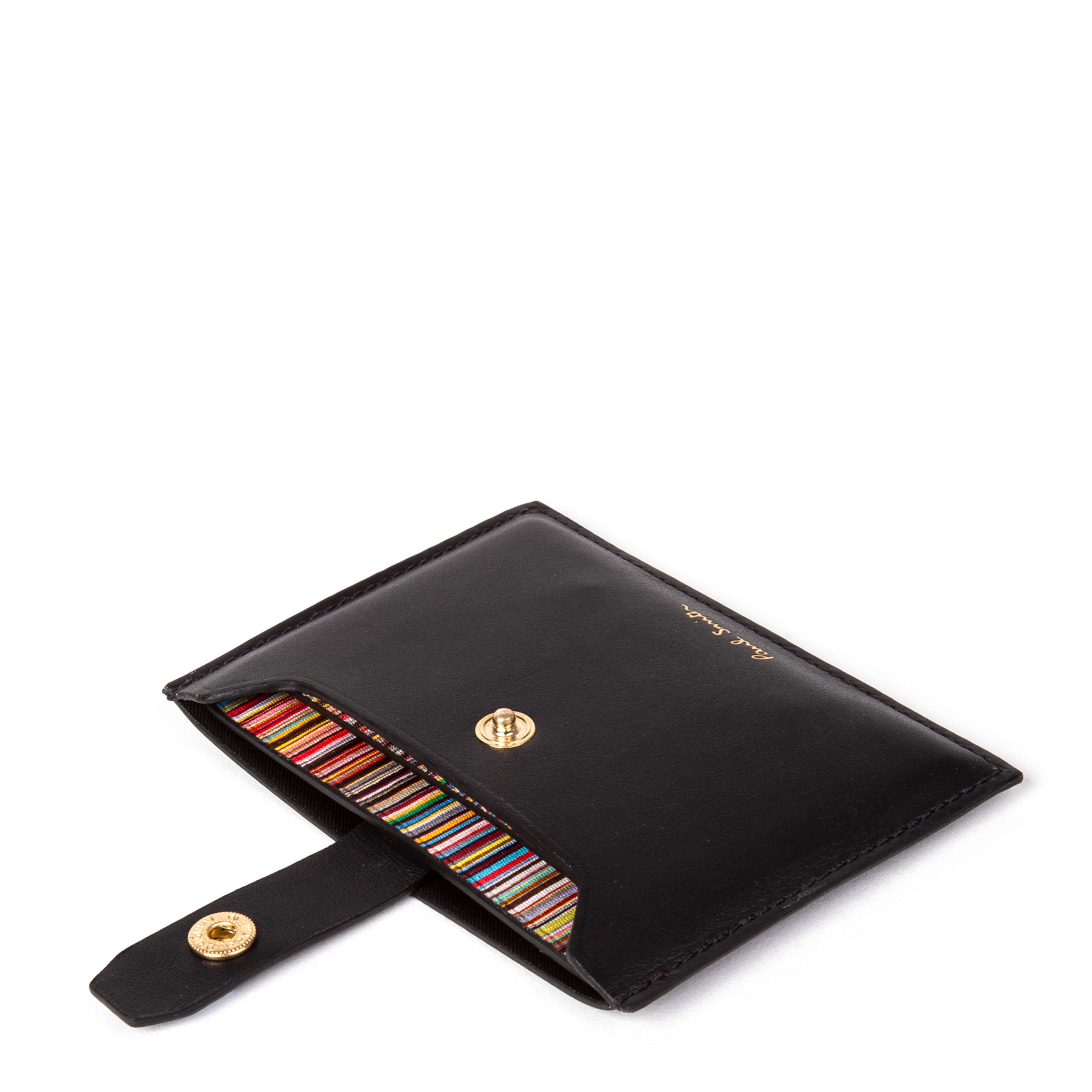 Paul Smith Credit Card Holder Leather Black - Parasol Store