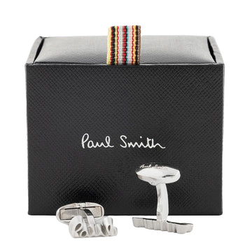 Paul Smith Cufflink Cut Out Logo Silver - Parasol Store