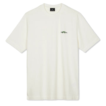 Paul Smith Embroidered PS Logo T-Shirt White - Parasol Store