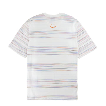Paul Smith Fine Stripe Casual Fit T Shirt White / Multi - Parasol Store