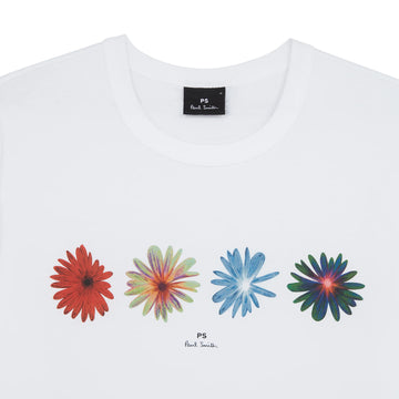 Paul Smith Flowers T-Shirt White - Parasol Store