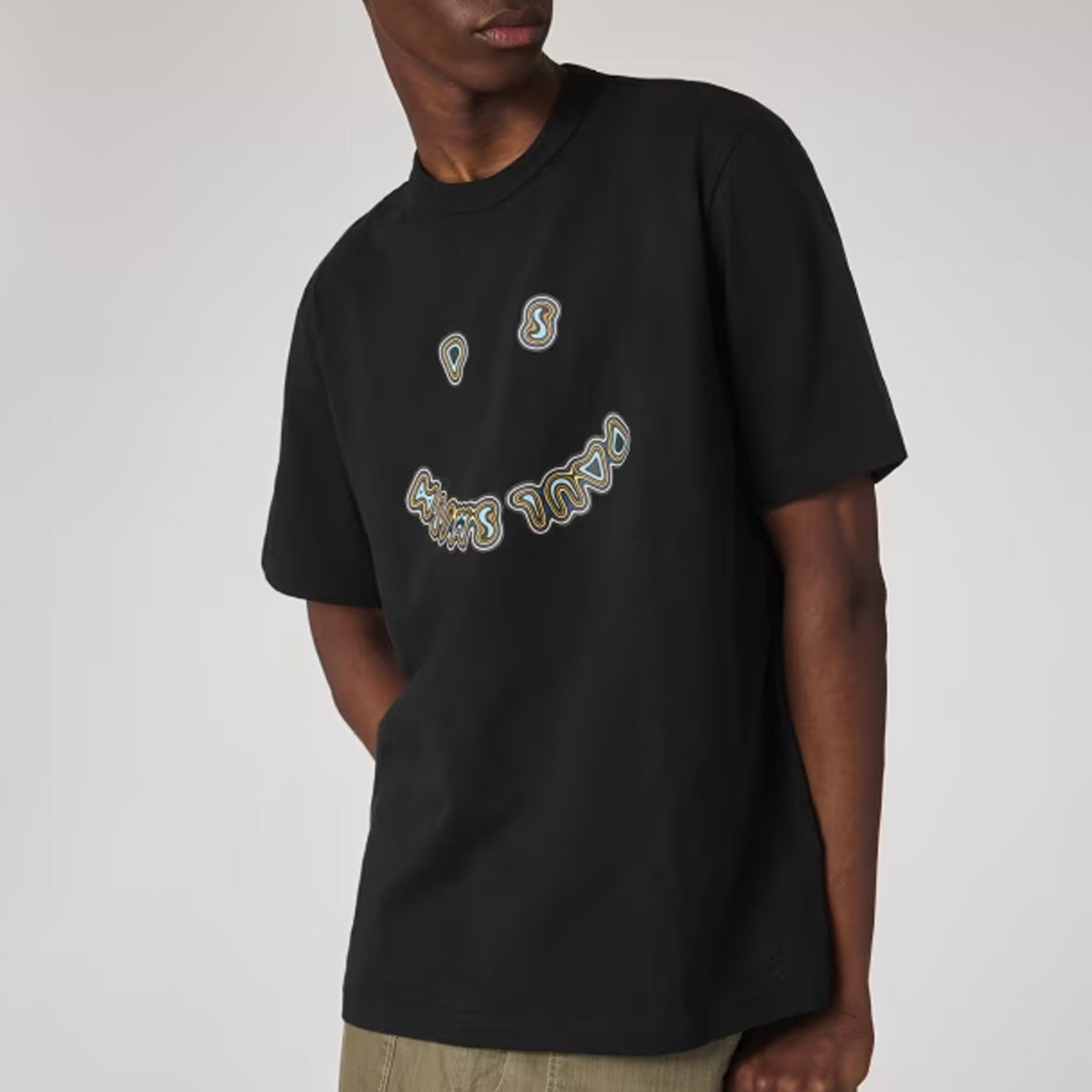 Paul Smith Happy Graphic T-Shirt Black - Parasol Store