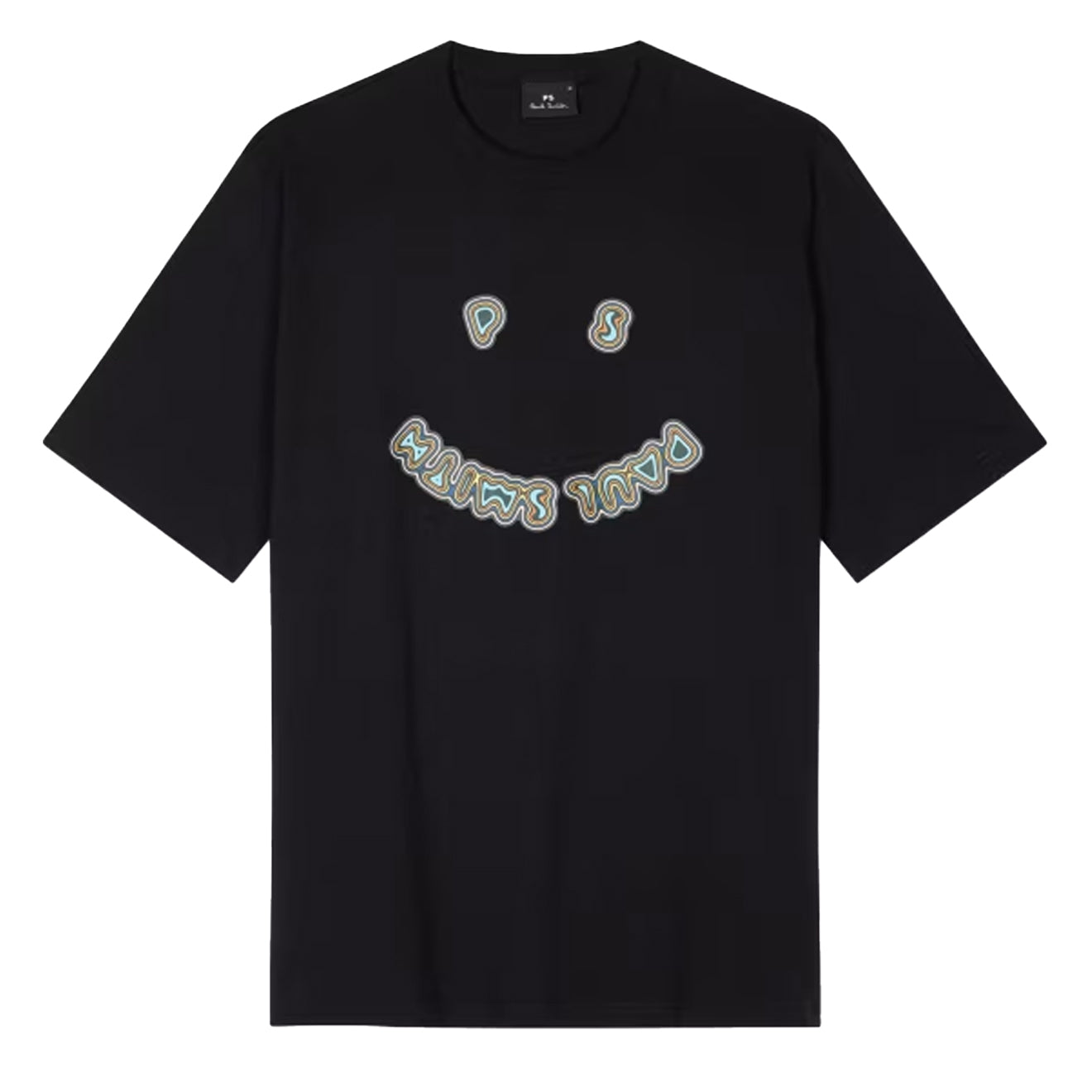 Paul Smith Happy Graphic T-Shirt Black - Parasol Store