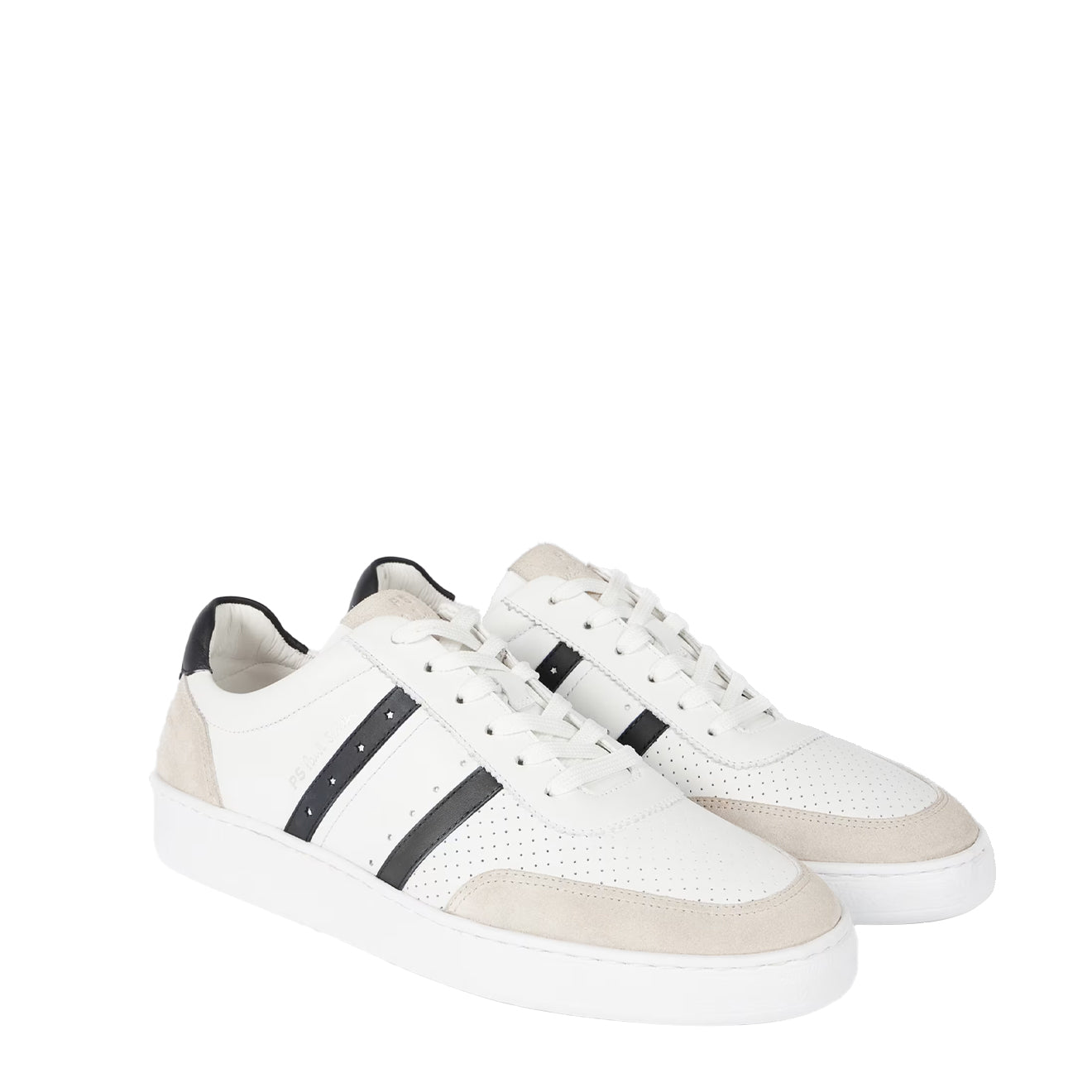 Paul Smith Leather Birch Trainers White - Parasol Store