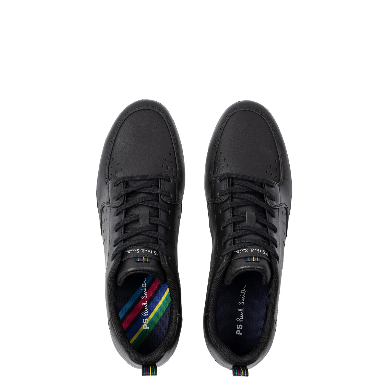 Paul Smith Leather 'Cosmo' Trainers Black - Parasol Store