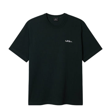 Paul Smith Logo Embroidery Cotton T-Shirt Dark Green - Parasol Store
