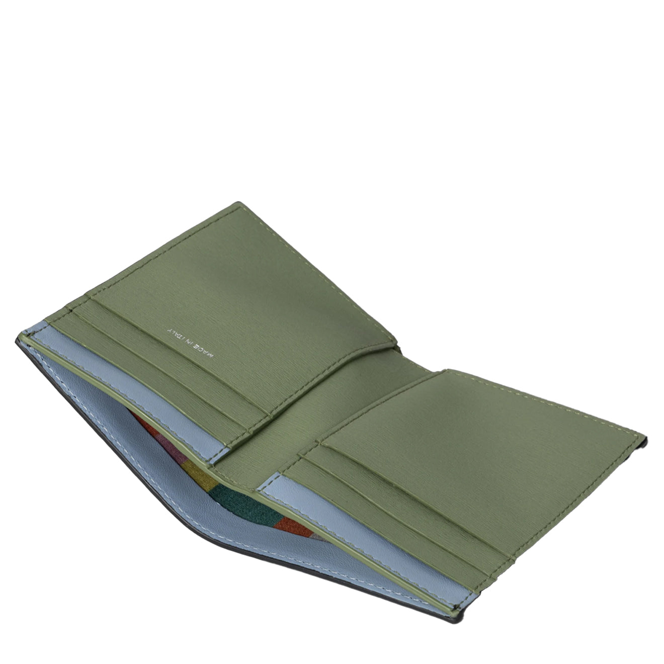 Paul Smith Mini Stripe Leather Bi-Fold Wallet Black - Parasol Store