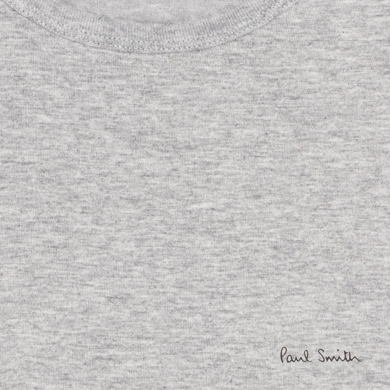Paul Smith Organic Cotton Logo Lounge T-Shirts Three Pack White / Black / Grey - Parasol Store