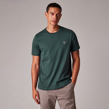 Paul Smith Organic Cotton Zebra Logo T-Shirt Dark Green - Parasol Store