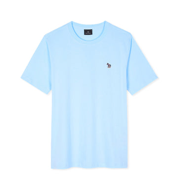 Paul Smith Organic Cotton Zebra Logo T-Shirt Pale Blue - Parasol Store