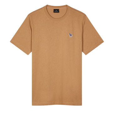 Paul Smith Organic Cotton Zebra T-Shirt Toffee Brown - Parasol Store